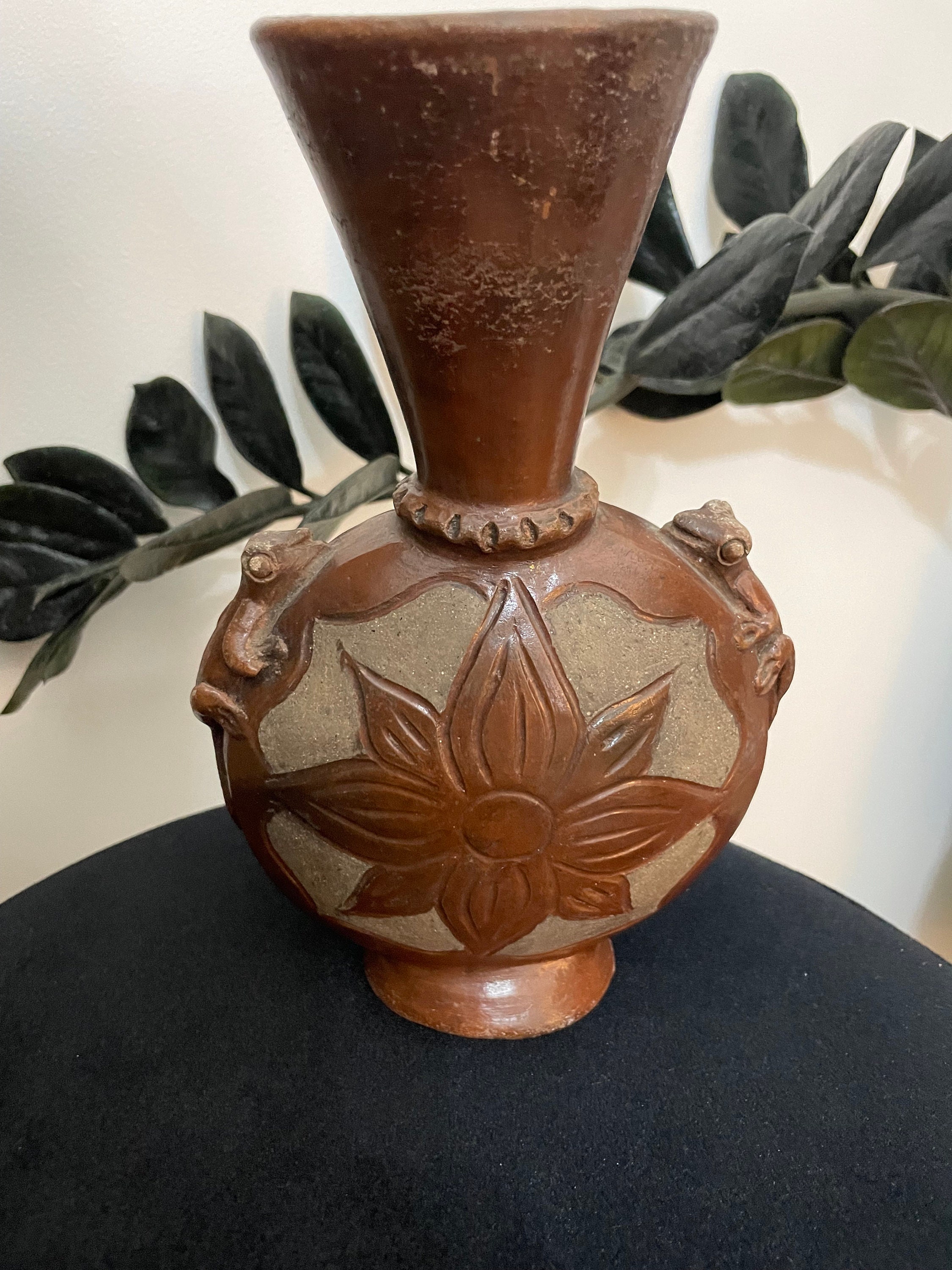Vintage 1970's Sasak Pottery Handmade Indonesian Earthward