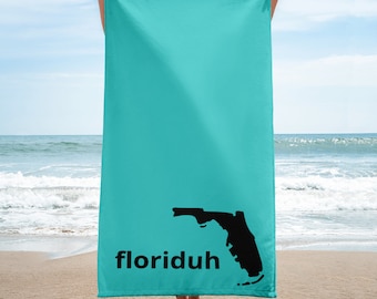 Serviette Floriduh - Turquoise