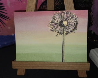 Dandelion Dreams Watercolor Painting