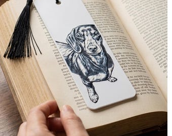 Dachshund Bookmark: 3D Raised Art / Dog Mom Gift & Keepsake