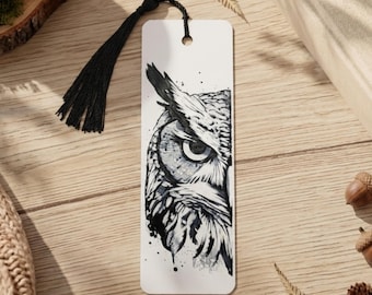 Textured Owl Bookmark | 3D Printed Wildlife Art | Woodland Animal Gift for Book Lovers