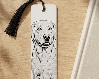 Labrador Retriever Bookmark: 3D Raised Art / Dog Mom Gift & Keepsake