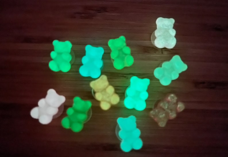 Glowing Gummy Bear Shoe Charms image 2