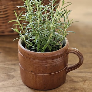 Vintage French Stoneware Crock with Handle | Confit Pot | Storage Jar | Grès de Bonny
