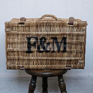 Fortnum and Mason Wicker Basket - Etsy