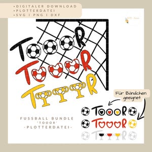 Plotterdatei Tooor - Perfekt für Diy- Projekte und Accessoires für deine Fußballparty! - SVG/PNG/DXF