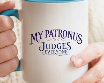 Mein Patronus Richter Jeder Becher, Harry Potter inspiriert Kaffeebecher, Introvertiertes Geschenk, Dunkler Humor Becher, Lustiger Zauberer Becher