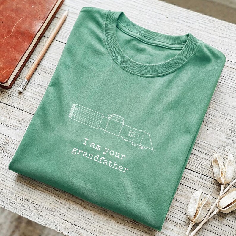 Camiseta "Soy tu abuelo", divertida camiseta de abuelo de ciencia ficción, parodia de Lord Sith, regalo de sable de luz, inspirada en Vader Island Reef