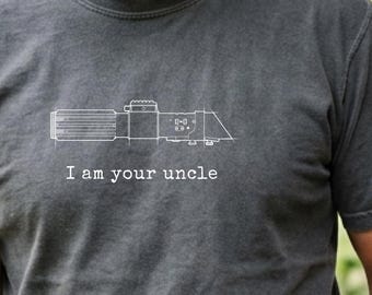 Ich bin dein Onkel Shirt, Sith Lord inspiriert T-Shirt, Weltraum Bösewicht T Shirt, Lichtschwert Grafik T-Shirt, Sci Fi Fan Geschenk für Onkel