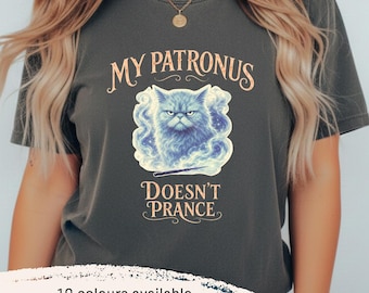 Mein Patronus tanzt nicht, Harry Potter Katzenliebhaber Tee, Dunkler Katzen Humor, Hermine Granger Geschenk, Magisch Haustier T-Shirt
