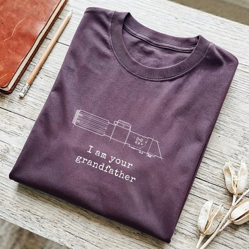 Camiseta "Soy tu abuelo", divertida camiseta de abuelo de ciencia ficción, parodia de Lord Sith, regalo de sable de luz, inspirada en Vader Berry