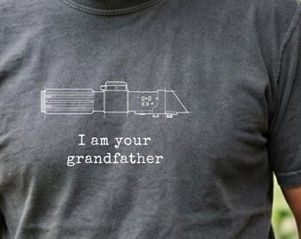 Ich bin dein Großvater Shirt, lustiges Sci-Fi Opa Tee, Sith Lord Parodie, Lichtschwert Geschenk, Vader inspiriert