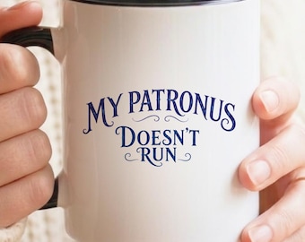Zauberer Patronus Kaffeetasse, lustige Magie Humor Teetasse, Buch-Liebhaber-Geschenk