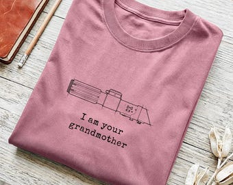 Ich bin deine Großmutter Shirt, lustiges Oma T-Shirt, Sci-Fi Parodie Shirt, Lichtschwert inspiriert Geschenk, Geeky Großmutter