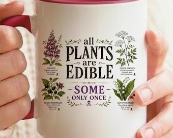 Giftige Pflanzen Kaffeebecher, essbarer dunkler Humor Themenbecher