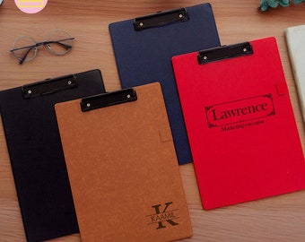 Personalized Clipboard, Custom Leather Clipboard, Monogrammed Clipboard, Meeting Memo, Doctor Clipboard, Office Gifts, Coach Gifts, Nurses