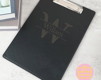 Personalized Clipboard, Custom Leather Clipboard, Monogrammed Clipboard, Meeting Memo, Doctor Clipboard, Office Gifts, Coach Gifts, Nurses