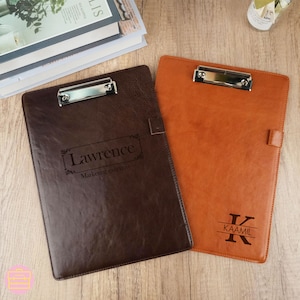 Personalized Leather Clipboard, Custom Name or Logo Clipboard, Monogrammed Clipboard, Clipboard Nurse, Leather Clipboard, Gifts For Teachers