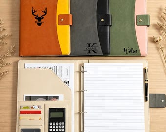 Personalized Leather A4 Portfolio, Custom Portfolio with Name, A4 Document Bag, Company Gift, Anniversary Gift