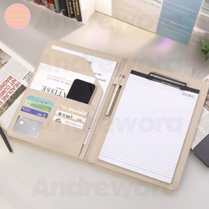 Personalized Leather Portfolio, A4 Portfolio for Men, Custom Portfolio with Name, Padfolio & Name Logo, A4 Document Bag, Best Business Gifts