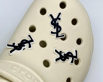 Paquete múltiple de diseñador de zapatos con dijes de cocodrilo Jibbitz, paquete de 3