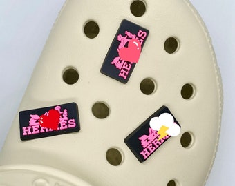 Fun  designer Logo   Multi Pack of Croc Charm Shoe Jibbitz pack of 3