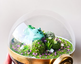 Special Edition Bulbassaur  Pokémon Terrarium - Pokeball Environment/Terrarium/EXTRA LARGE