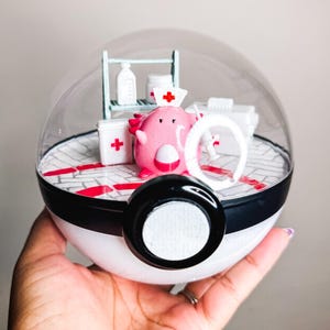 CHANSEY (Large 5.5inch) Pokeball Diorama Terrarium Special Edition