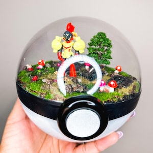 ARMAROUGE (Large 5.5inch) Pokeball Diorama Terrarium Special Edition