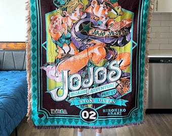 Anime Woven Tapestry | Wall Hanging Throw Blanket | Cozy Room Decor for Anime Fans