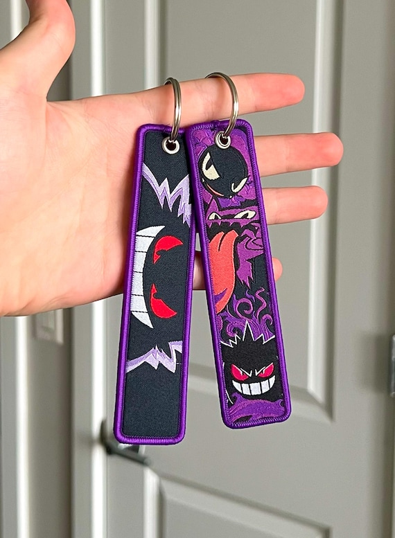 Anime Keychain Embroidered Jet Tag