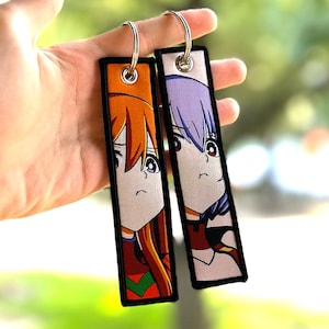 Anime Keychain Embroidered Jet Tag