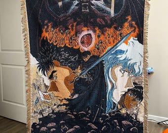 Anime Tapestry Woven Wall Hanging Blanket Dark Fantasy