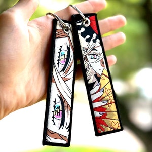 Anime Keychain Embroidered Jet Tag