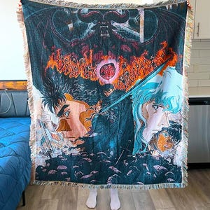 Anime Woven Tapestry | Wall Hanging Throw Decor | Unique Blanket for Fans & Collectors