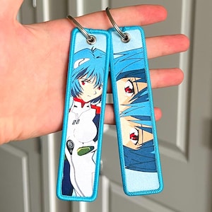 Anime Keychain Embroidered Jet Tag