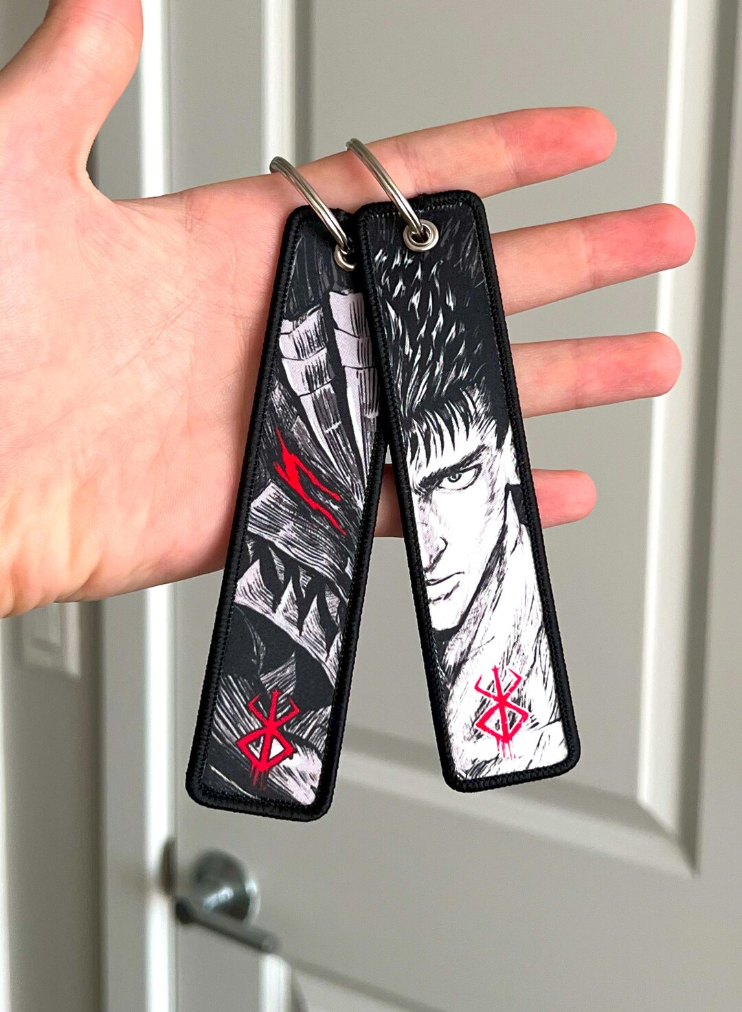 Jet Tag Keychains Inuyasha Anime Keychain Embroidered Jet Tag - Etsy