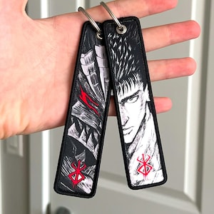 Anime nyckelring broderad Jet Tag