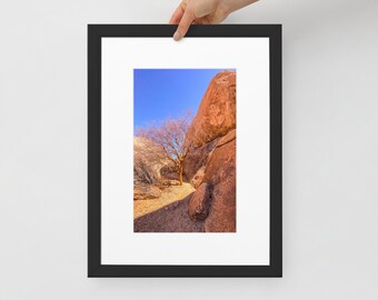 Enchanting Spitzkoppe Framed Photograph in Namibia, Art Print