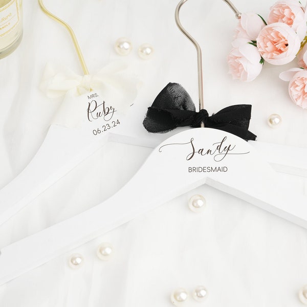 Bridesmaid Hangers Personalized Bridesmaid Gifts Hangers Wedding Hangers Bride Hanger Wedding Hanger Bridal Hanger Bride Engraved