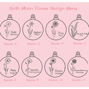 Personalized Fancy Compact Mirror Gift For Wedding,Luxurious Pocket Mirror For Bridesmaid Gifts,Customized Birth Flower For Her Bild 9