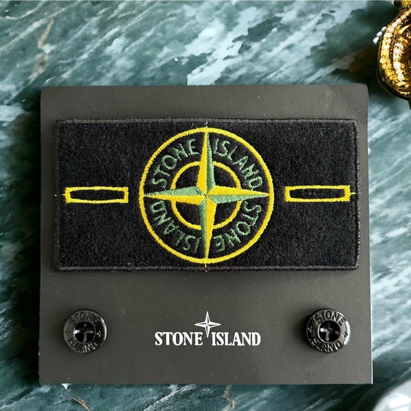 Stone Island badge classic logo patch incl 2 buttons