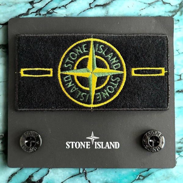 Stone Island badge classic logo patch + 2 buttons