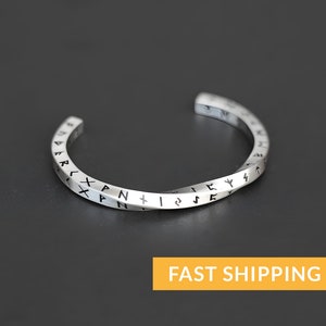 Norse and Celtic-inspired bracelets for men: Viking bangle with runes, torc, and Celtic cuff