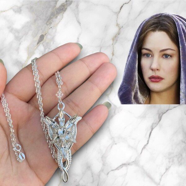 Princess Arwen Evenstar Necklace, Lord of the Rings Jewelry, Lord of the Rings Necklace