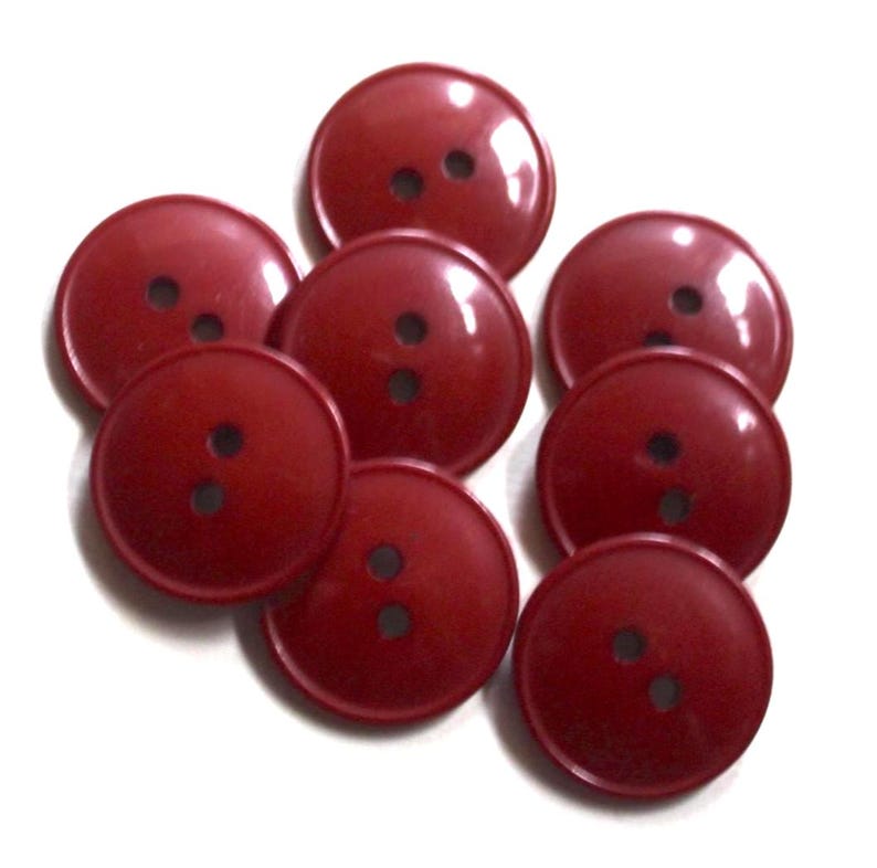 Brick Red Buttons - Etsy