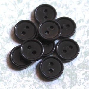 Small Black Buttons