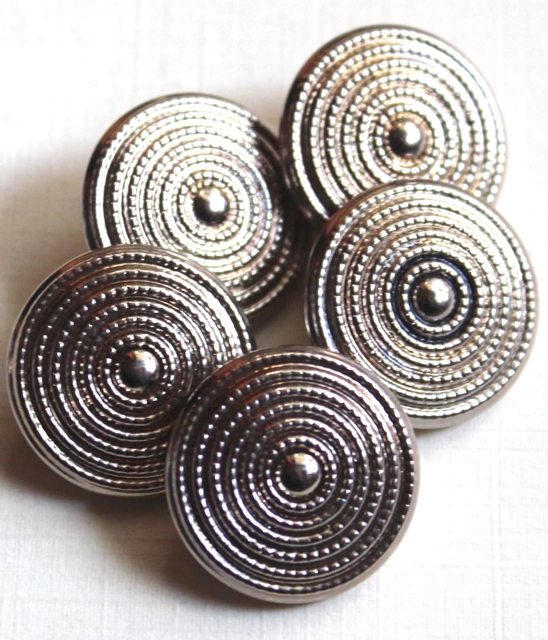 Silver Buttons Silver Metal Buttons - Etsy
