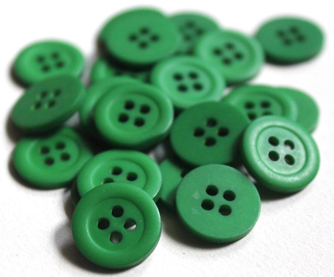 Small Green Buttons - Etsy