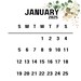 Large Number Calendar Template | INSTANT DOWNLOAD - Etsy